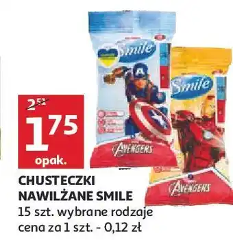 Auchan Chusteczki avengers smile (chusteczki) (podmarka) oferta