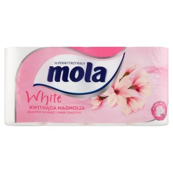 Topaz Mola white papier toaletowy kwitnąca magnolia 8 rolek oferta