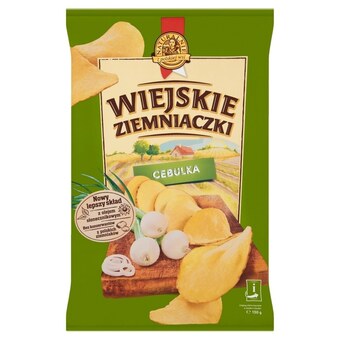 Topaz Wiejskie ziemniaczki chipsy ziemniaczane o smaku cebulki 130 g oferta