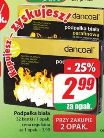 Dino Podpałka do grilla biała dancoal oferta