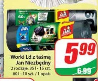 Dino Worki na śmieci 60 l jan niezbędny oferta