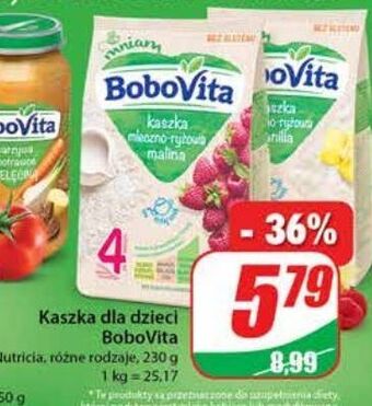 Dino Kaszka mleczno-ryżowa malina bobovita oferta