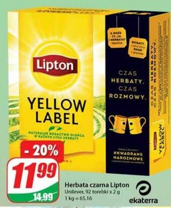 Dino Herbata lipton yellow label tea oferta