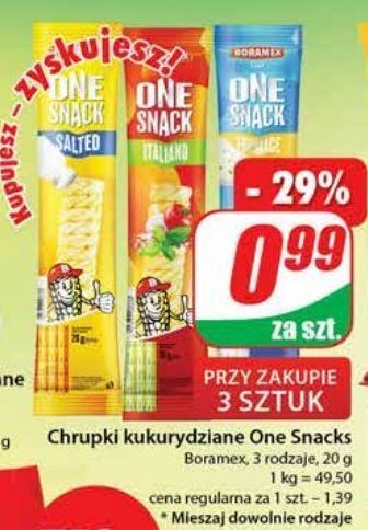 Dino Chrupki kukurydziane one snack salted boramex oferta
