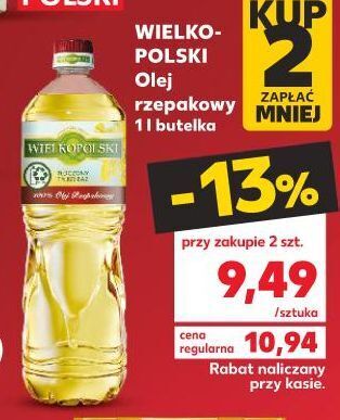 Kaufland Olej wielkopolski rzepakowy oferta