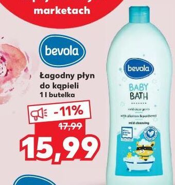 Kaufland Łagodny płyn do kąpieli bevola baby oferta