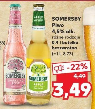 Kaufland Piwo somersby apple secco oferta