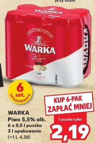 Kaufland Piwo warka oferta