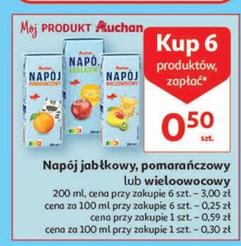 Auchan Napój wieloowocowy auchan oferta