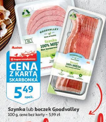 Auchan Boczek 100% mięsa bez konserwantów goodvalley oferta