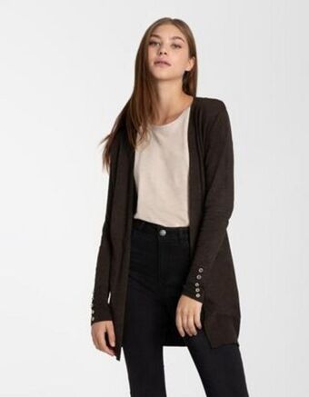 Takko Fashion Dział damski długi kardigan - mieszanka wiskozowa oferta