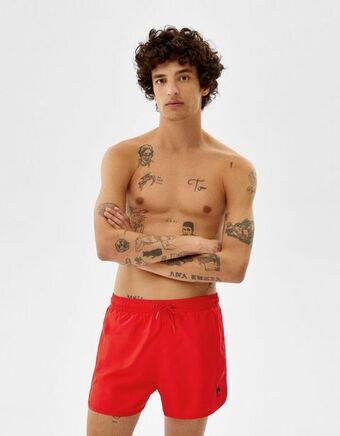 Bershka Gładkie szorty kąpielowe basic oferta