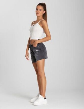 Takko Fashion Dział damski szorty dżinsowe - wycięcia oferta