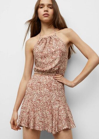 MANGO Krótka bluzka z nadrukiem oferta