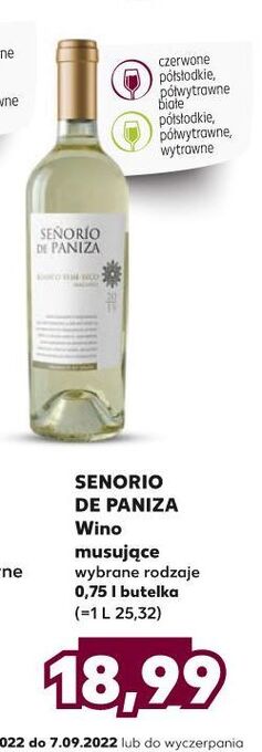 Kaufland Wino senorio de paniza bianco oferta