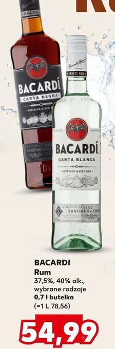 Kaufland Rum bacardi carta blanca oferta