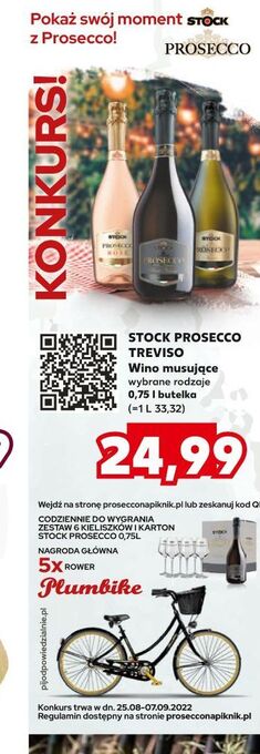 Kaufland Wino stock prosecco brut nature oferta