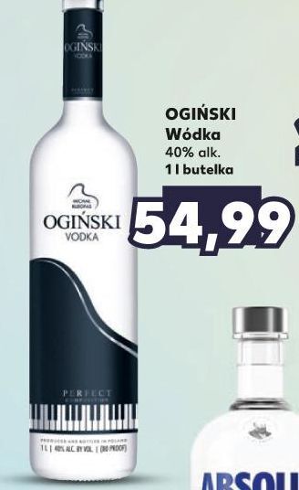 Kaufland Wódka ogiński vodka oferta
