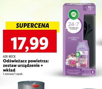 Lidl Urządzenie + wkład tajemnicze ogrody z dzieciństwa air wick freshmatic life scents oferta
