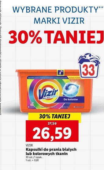 Lidl Kapsułki do prania kolorów vizir all in one pods oferta
