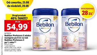 Lidl Mleko duo biotik 2 bebilon profutura oferta