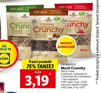 Lidl Musli truskawkowe crownfield oferta