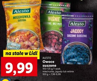 Lidl Jagody suszone alesto oferta