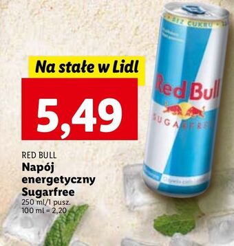 Lidl Napój energetyczny bez cukru red bull oferta