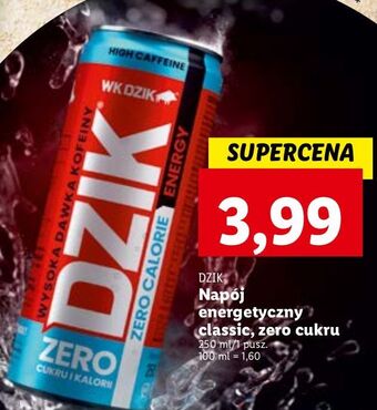 Lidl Napój energetyczny zero kalorii wk dzik oferta
