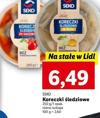 Lidl Koreczki śledziowe kaszubskie seko oferta