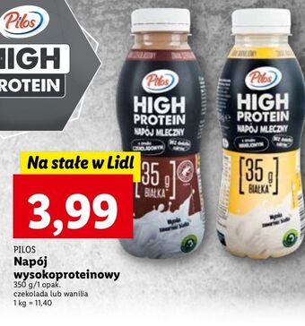 Lidl Napój czekoladowy pilos high protein oferta