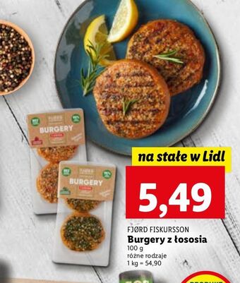 Lidl Burgery z łososia czosnkiem fjord fiskursson oferta