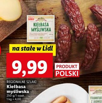 Lidl Kiełbasa mysliwska regionalne szlaki oferta