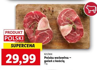Lidl Goleń wołowa z kością plastry rzeźnik codzienna dostawa oferta