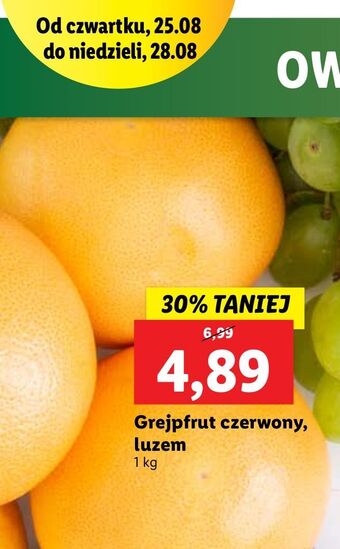 Lidl Grejpfruty czerwone oferta
