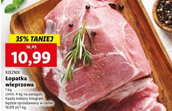 Lidl Łopatka wieprzowa bez kości rzeźnik codzienna dostawa oferta