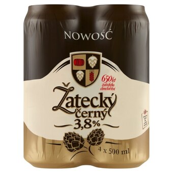Społem Žatecký černý piwo ciemne 4 x 500 ml oferta