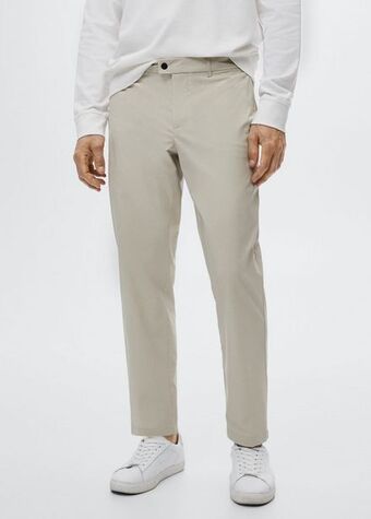 MANGO Spodnie slim fit z niegniotącej się tkaniny oferta