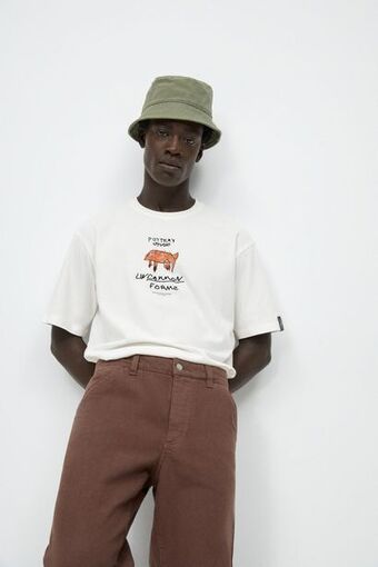 ZARA Contrast printed t-shirt oferta