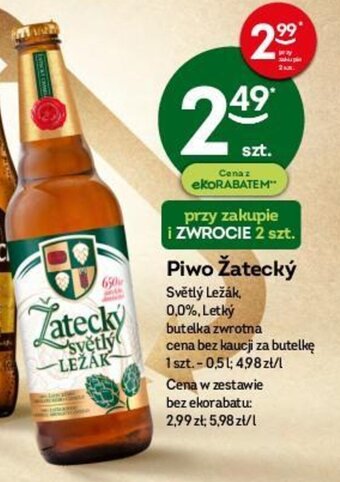Żabka Žatecký Piwo 0,5 l oferta