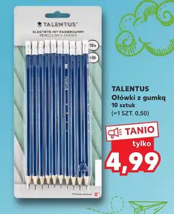 Kaufland Talentus Ołówki z gumką 10 szt. oferta