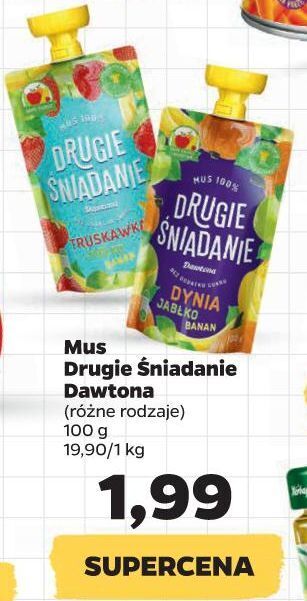 Netto Mus truskawka jabłko banan drugie śniadanie oferta