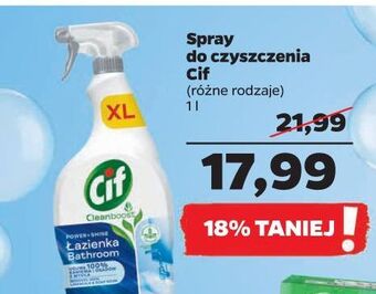 Netto Spray do czyszczenia łazienki cif power & shine oferta