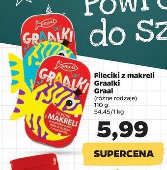 Netto Fileciki z makreli w pomidorowym sosie a'la pizza mozzarellą graal graalki oferta