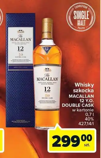 Carrefour Macallan 12 Y.O. Double Cask 0,7 l oferta