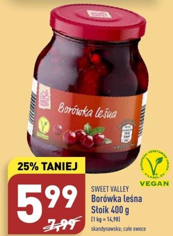 ALDI Sweet Valley Borówka leśna 400 g oferta