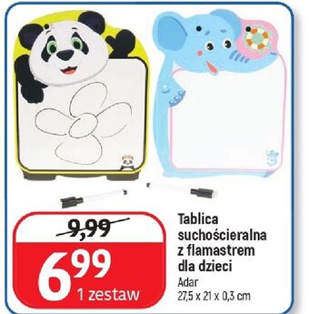 E.Leclerc Tablica + suchościeralny flamaster adar oferta