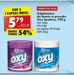 Biedronka Odplamiacz w proszku color oxy spotless oferta