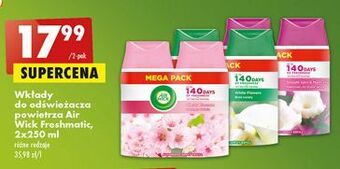 Biedronka Wkład magnolia i kwiat wiśni air wick freshmatic oferta