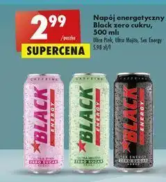 Biedronka Napój energetyczny ultra mojito black energy oferta